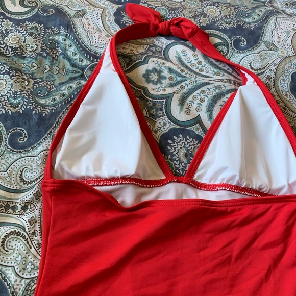 Ann Taylor Loft Beach halter top one piece - Picture 2 of 12